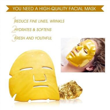 Mascarilla facial Crystal Collagen Gold Powder